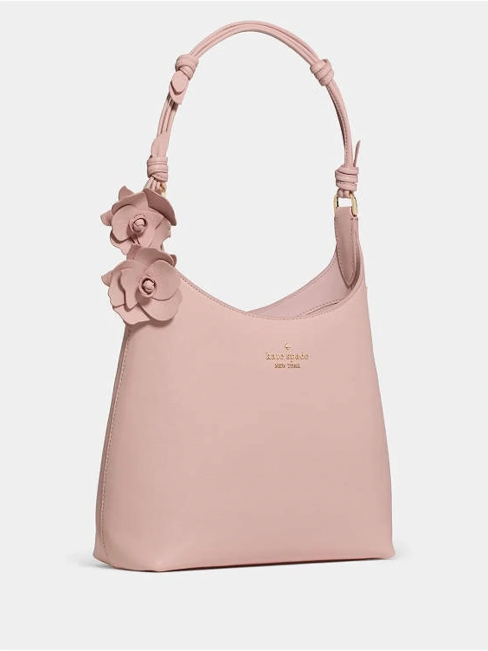 Kate Spade New York 454 Floral Handle Small Shoulder Bag Rose Smoke